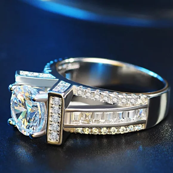 🎀925 Luxury Nobel Diamond Ring - Picture 5 of 6